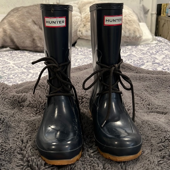 Hunter Shoes - Navy blue Hunter rain boot